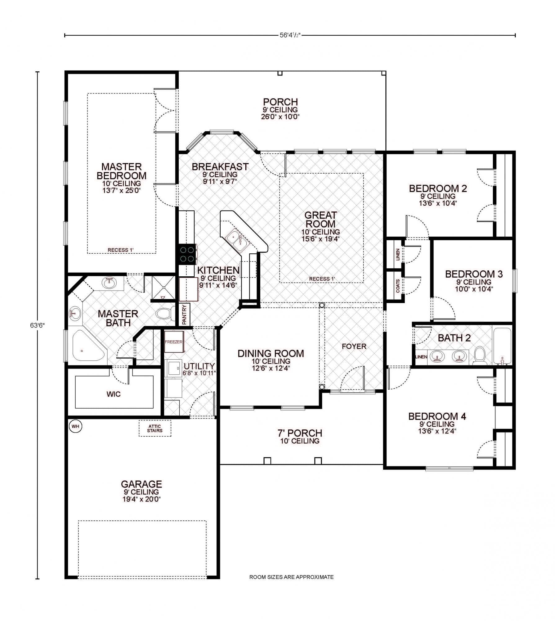 Navasota - Custom Home Floor Plan
