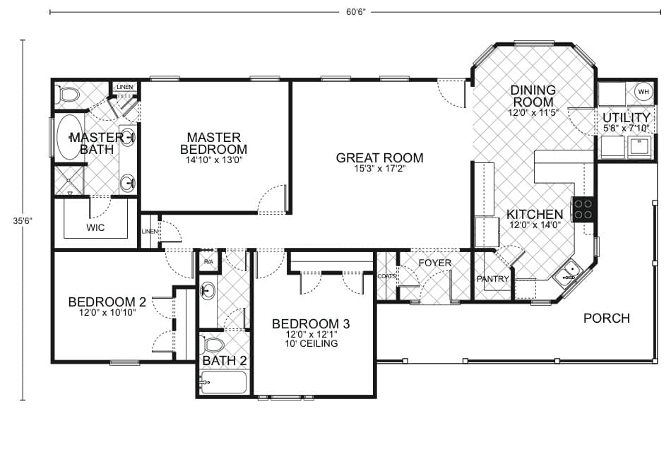 San Antonio - Custom Home Floor Plan