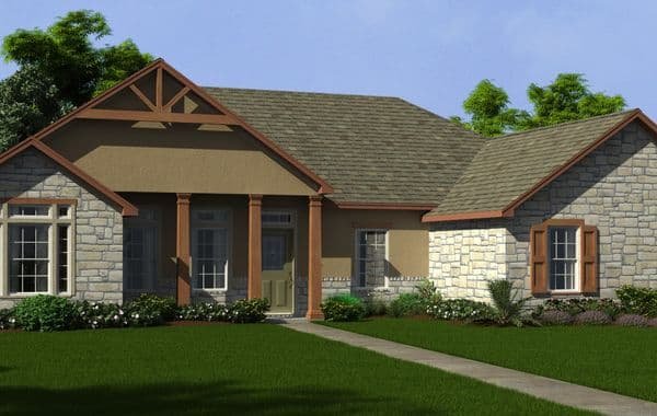 Amarillo B custom home floor plan