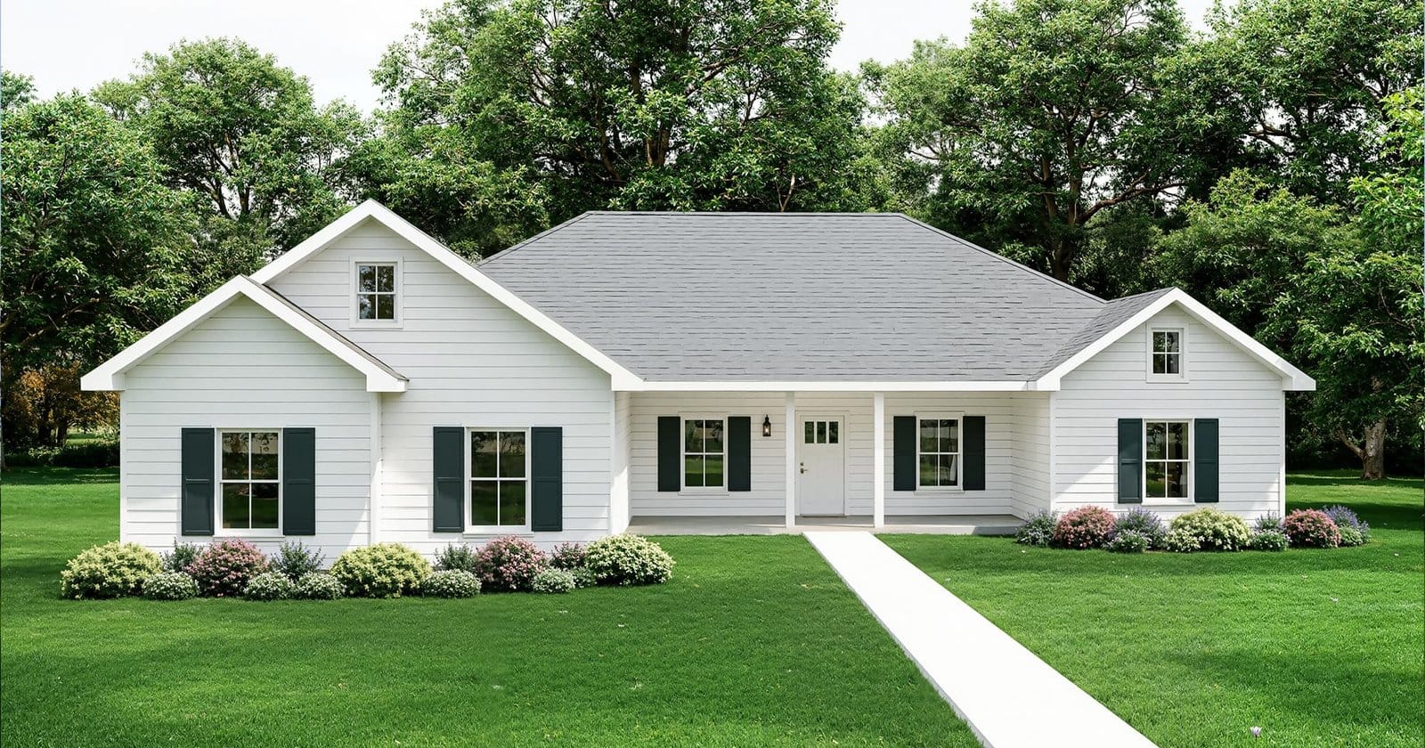 Ferndale custom home elevation - 3 Bed / 2 Bath / 2,006 Sq Ft