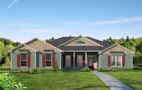 Navasota B custom home elevation - 4 Bed / 2 Bath / 2,107 Sq Ft