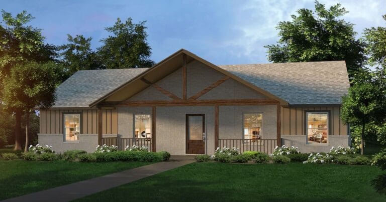 San Marcos custom home floor plan