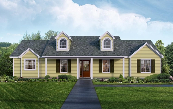 Summerwood custom home elevation - 3 Bed / 2 Bath / 1,755 Sq Ft