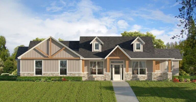 Bronson custom home floor plan