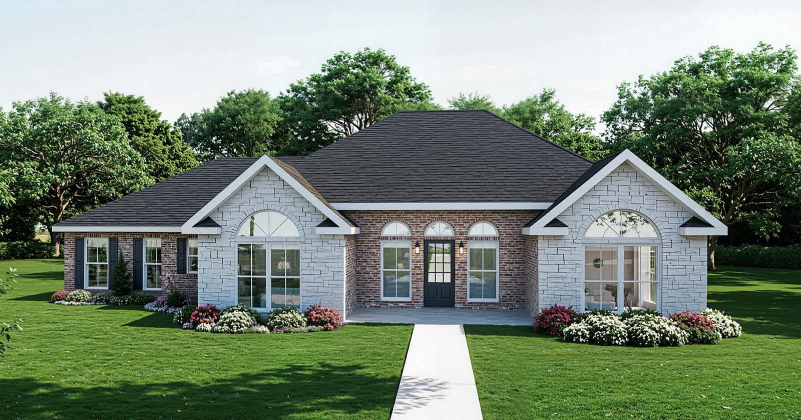 Kenadian custom home elevation - 4 Bed / 2.5 Bath / 2,020 Sq Ft